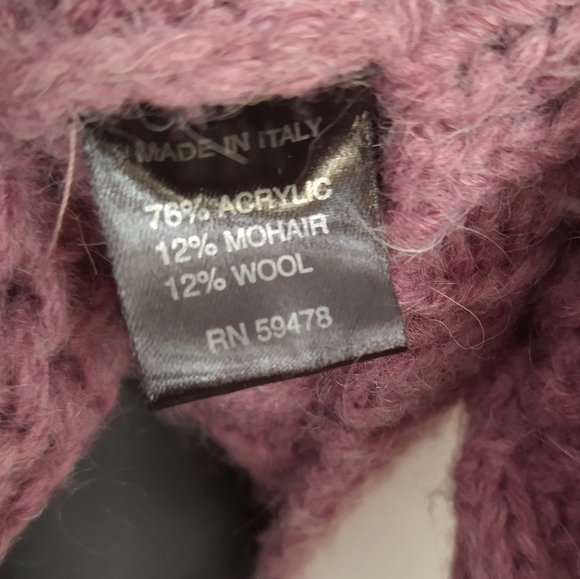 Berretti chunky open hole knit blush pink pullover - Picture 5 of 7